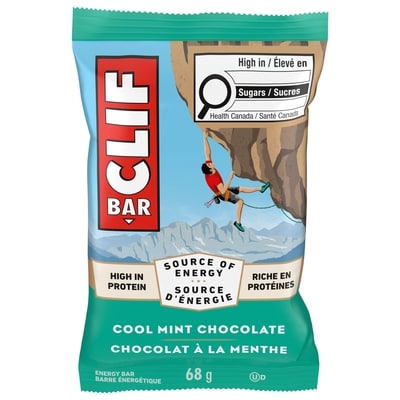 CLIF Energy Bars Cool Mint Chocolate, Granola Bar 68 g, $4.40/100g