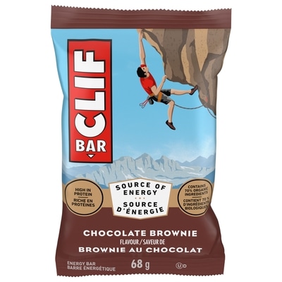 Clif Barres énergétiques Brownie au chocolat, teneur élevée en protéines 68 g, 3,68 $/100g