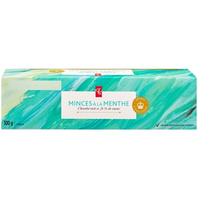 le Choix du Président Minces à la menthe au chocolat noir à 70 % de cacao 300 g, 2,66 $/100g