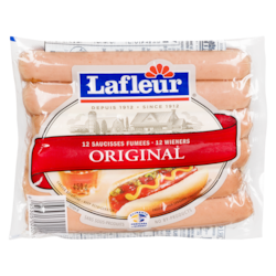 Lafleur Wieners, Regular 450 g, $0.66/100g