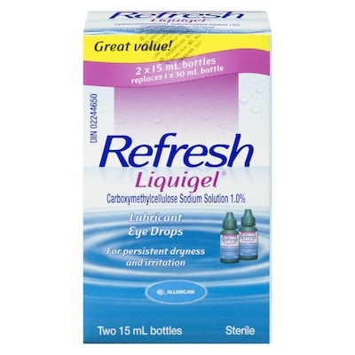 Refresh Liquigel Lubricant Eye Drops 30 ml, $73.30/100ml