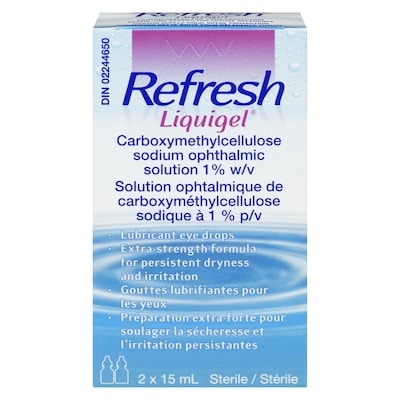 Refresh Gouttes oculaires lubrifiantes Refresh Liquigel 30 ml, 76,63 $/100ml
