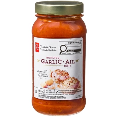 le Choix du Président Sauce pour pâtes à l'ail rôti 650 ml, 0,69 $/100ml