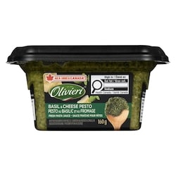 Olivieri Pesto au basilic et aux fromages 160 g, 3,75 $/100g