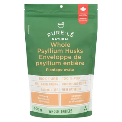 Pure Le Natural Whole Psyllium Husks 400 g, $6.50/100g