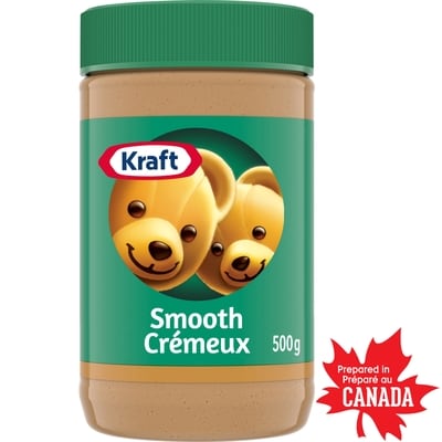 Kraft Smooth Peanut Butter 500 g, $0.90/100g