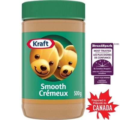 Kraft Beurre d'arachide lisse, pot 500 g, 1,30 $/100g