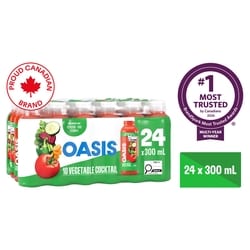 Oasis 10 Vegetable Cocktail Veggie Juice 24x300.0 ml, $0.28/100ml