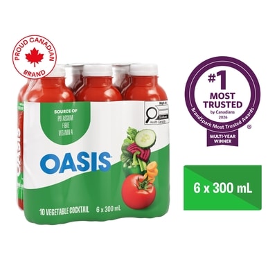 Oasis 10 Vegetable Cocktail Veggie Juice 24x300.0 ml, $0.28/100ml