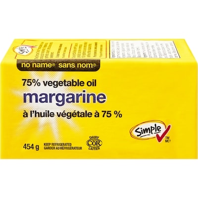 Sans Nom Margarine faite d'huile végétale à 75 % 454 g, 0,66 $/100g