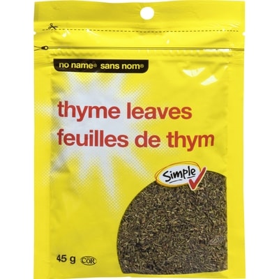 Sans Nom Feuilles de thym 45 g, 7,78 $/100g