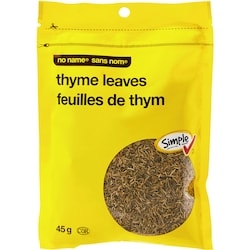 Sans Nom Feuilles de thym 45 g, 5,56 $/100g