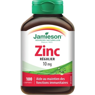 Jamieson Zinc 10 mg 100 ea, 0,12 $/1ch
