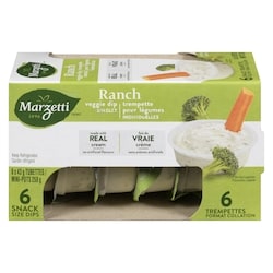 Marzetti Trempette ranch pour légumes 6x43.0 g, 2,44 $/100g