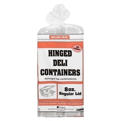 null Deli Container, Clear 8 oz 100x100.0 ea, $0.32/1ea