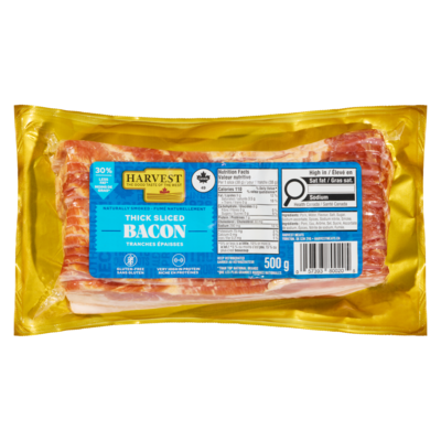 Harvest Bacon de flanc 500 g, 3,00 $/100g