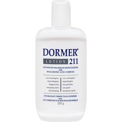 Dormer 211 Moisturizing Lotion     200 ml, $6.75/100ml