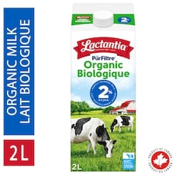 Lactantia Purfiltre Organic Partly Skimmed Milk 2% 2 l, $0.36/100ml