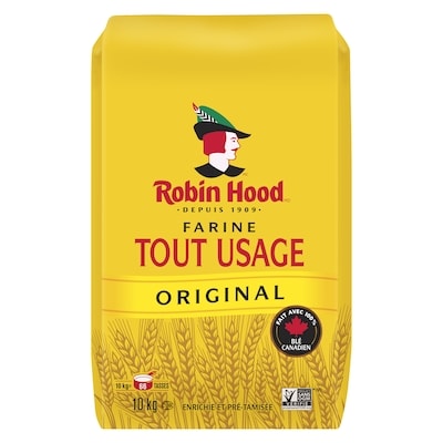 Robin Hood Farine tout usage original 10 kg, 0,20 $/100g
