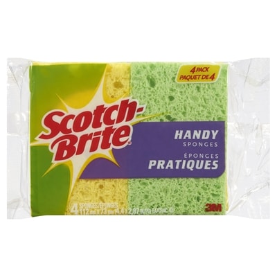 Scotch-Brite Handy Sponges 4x4.0 ea, $0.70/1ea
