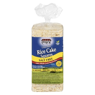 Paskesz Kosher Rice Cakes, Ultra Thin Square Salt 155 g, $2.83/100g