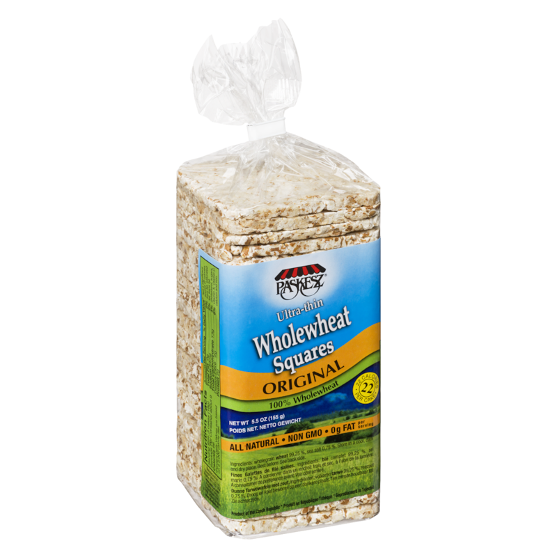 Kosher Rice Cakes, Ultra Thin Whole Wheat Square    