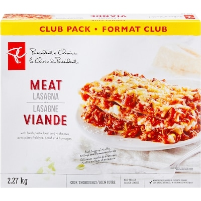 le Choix du Président Lasagne à la viande 2.27 kg, 0,77 $/100g