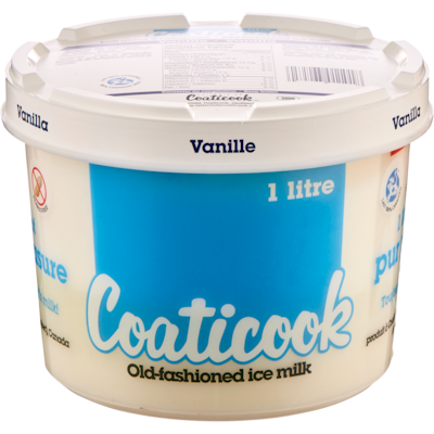 Coaticook Ice Milk Vanilla 1 l, $0.45/100ml