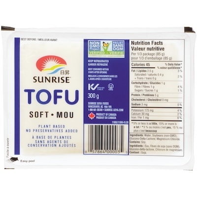 Sunrise Tofu, Soft 300 g, $0.83/100g