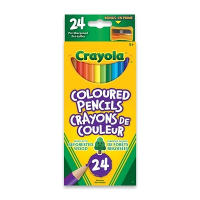 Crayola Crayons de couleur, boîte de 24 24x1.0 ea, 0,31 $/1ch