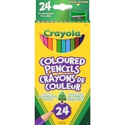 Crayola Crayons de couleur Crayola, paq. 24 24x1.0 ea, 0,29 $/1ch