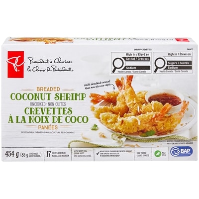 President's Choice Breaded Coconut Shrimp 454 g, $2.64/100g