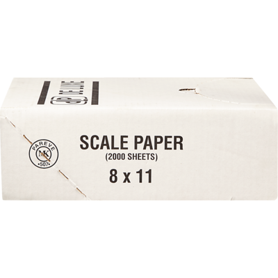 GFS Dry Wax Scale Paper 8 x 11" 2000x2000.0 ea, $0.02/1ea