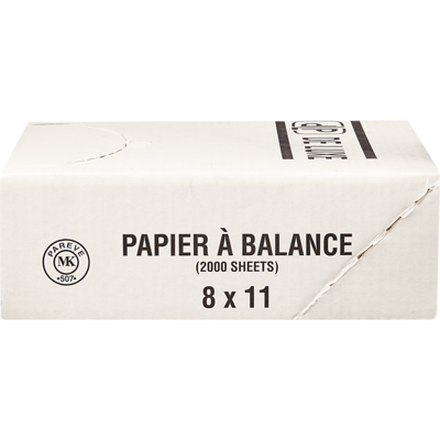 GFS Papier ciré pour balance 20 x 28 cm (8 x 11 po) 2000x2000.0 ea, 0,02 $/1ch