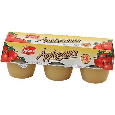 Lieber’s Compote de pommes (sucrée) (paquet de 6) (KP) 6x113.0 ml, 1,18 $/100ml