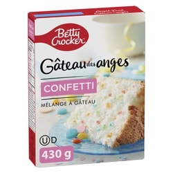 Betty Crocker Mélange à gâteau des Anges confetti 430 g, 1,16 $/100g