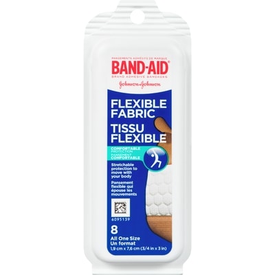 Band-Aid Pansements en tissu format voyage 8 ea, 0,44 $/1ch