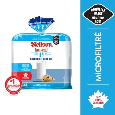 Neilson Lait microfiltré 1% 4 l, 0,19 $/100ml