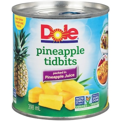 Dole Pineapple Tidbits in Pineapple Juice 398 ml, $0.63/100ml