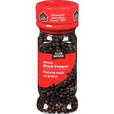Club House Poivre Noir En Grains 135 g, 6,66 $/100g