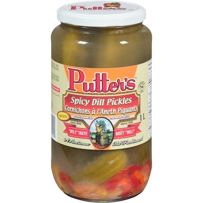 Putter's Kosher Spicy Dill Pickles     1 l, $0.48/100ml