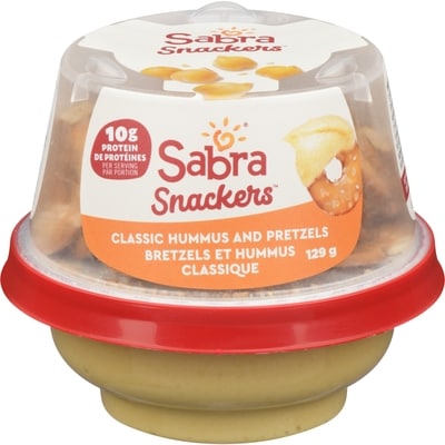 Sabra Hummus classique sur le pouce 129 g, 2,33 $/100g