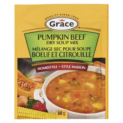 Grace Pumpkin Beef Flavoured Soup Mix 50 g, $1.98/100g