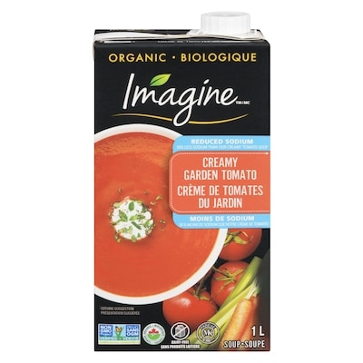 Imagine Organic Low Sodium Creamy Tomato Soup 1 l, $0.70/100ml