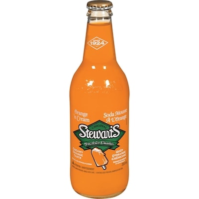 Stewart's Orange Cream Soda, case 12x355.0 ml, $0.33/100ml