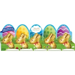 GOLD BUNNY Milk Chocolate Mini Easter Bunnies, Pack of 5
