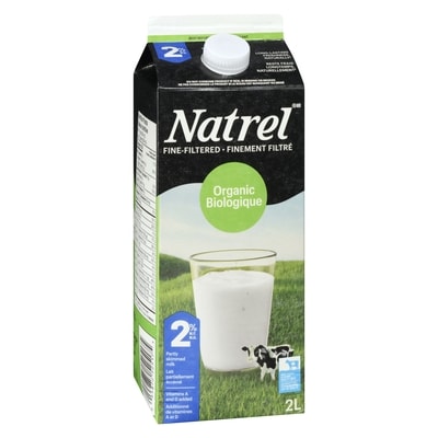 Lait biologique finement filtré 2 % Natrel