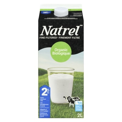 Lait biologique finement filtré 2 % Natrel