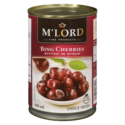 M'Lord Bing Cherries 398 ml, $1.63/100ml