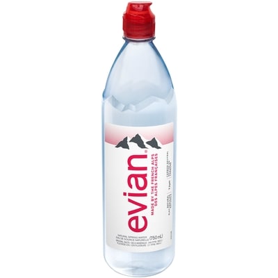 Evian Natural Spring Water 12x750.0 ml, $0.34/100ml